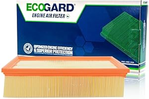 ECOGARD XA10469 Premium Engine Air Filter Fits Volkswagen Tiguan 2.0L 2018-2021, GTI 2.0L 2015-2021, Golf 1.8L 2015-2018, Gol
