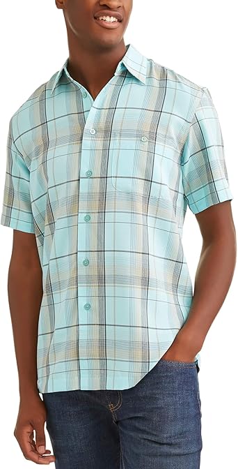 camisa aguamarina hombre