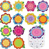 ReliThick 60 Pack 1200 Sheets Spring Flower Sticky Notes Floral Stickers for Spring Teacher School Office Supply, 12 Styles