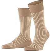 FALKE Men's Oxford Stripe Dress Socks, 1 Pair