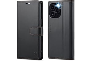 FLIPALM Compatible with iPhone 16 Pro Max 6.9" Wallet Case with RFID Blocking Credit Card Holder, PU Leather Folio Flip Kickstand Protective Shockproof Cover Women Men for Apple 16 pro Max Phone Case (Black)