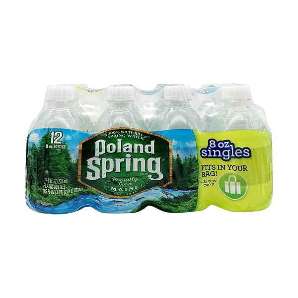 POLAND SPRING HALF PINT NATURAL SPRING WATER 12 PK – 27.6 POUNDS