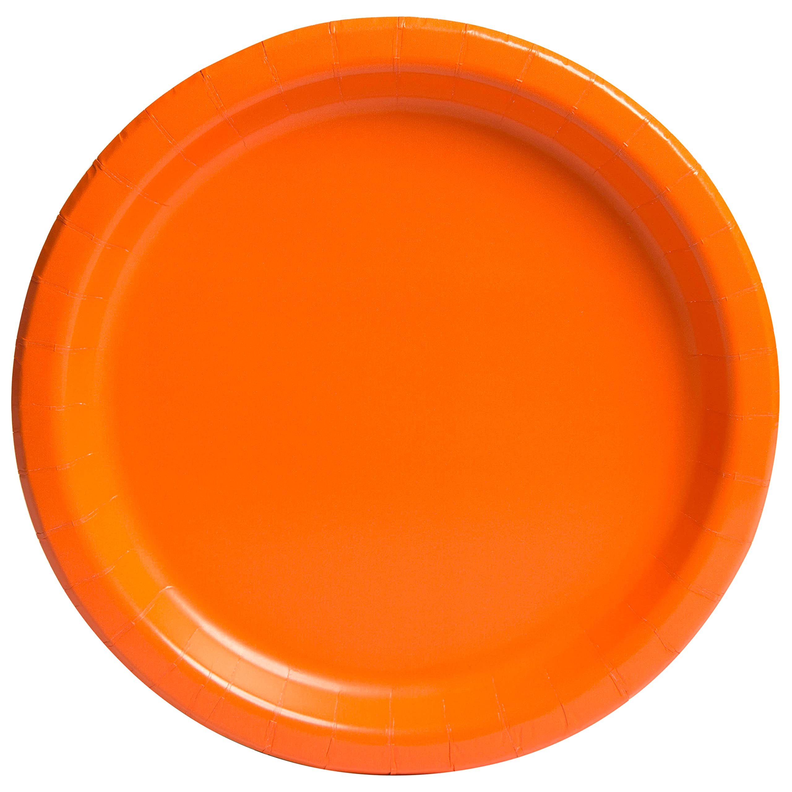 Unique 32252EU Eco-Friendly Paper Plates-23 cm-Orange Colour-16 Count (Pack of 1), Pack of 16