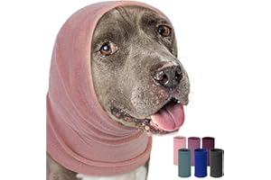 PUMYPOREITY Dog Calming Hoodie, Dog Ear Cover for Anxiety Relief, Ear Muffs for Hematoma, Noise Canceling for Grooming and Force Drying, Comfort Hoodie for Anxiety