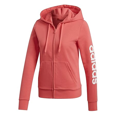 adidas Damen Essentials Linear Full Zip Hoodie Kapuzenpullover