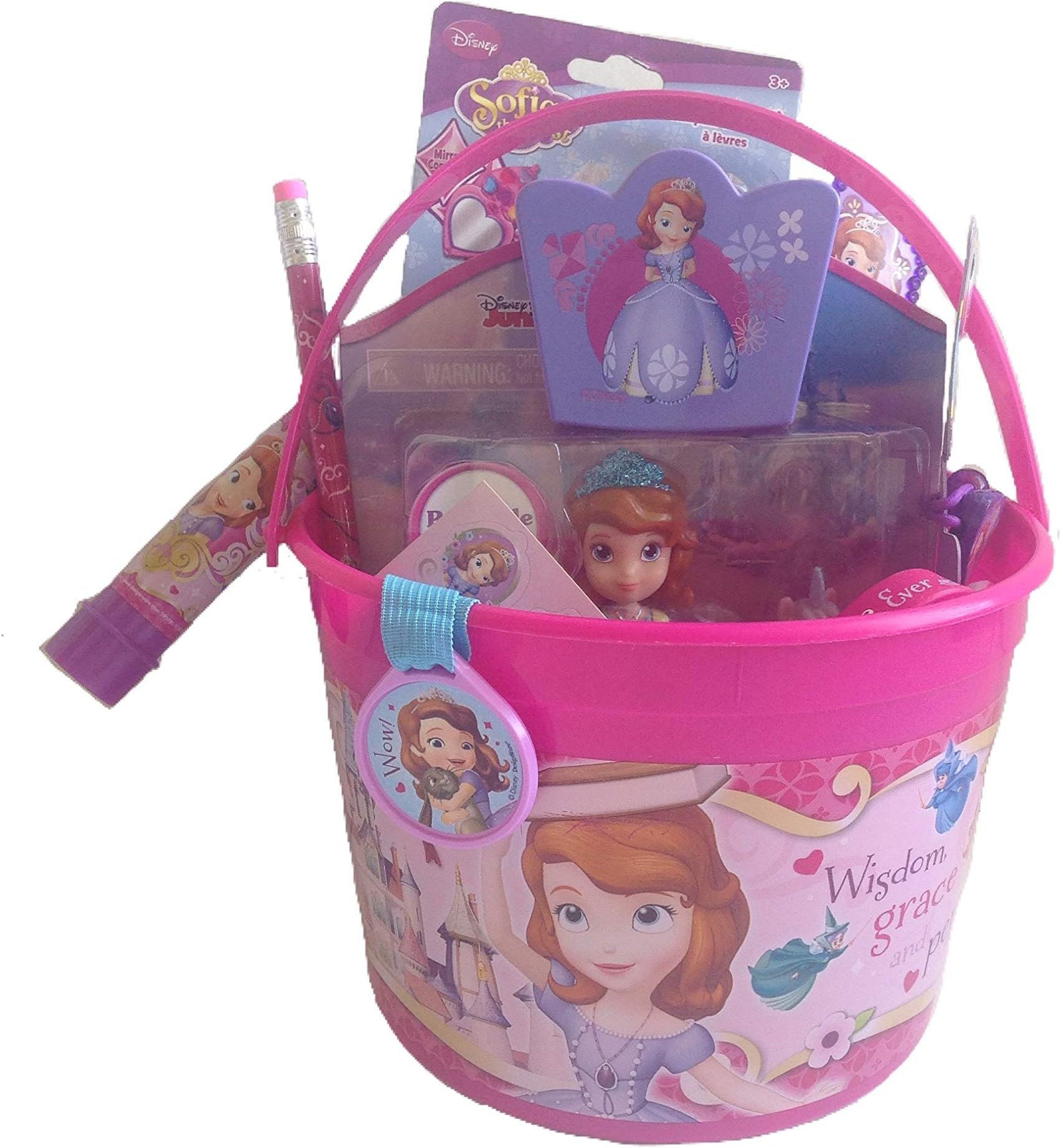 Disney Princess Sofia The First Small Bucket of Fun 20+ Piece Gift Set