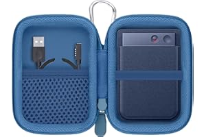 Baval Hard Carrying Travel Case for PLAUD AI Voice Recorder,Compatible with Digital Recorder and Magnetic Protective Case(Dark Blue)