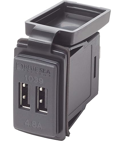 Blue Sea Systems 1011 Dash Socket, 12V, Black One Size - Foto 2