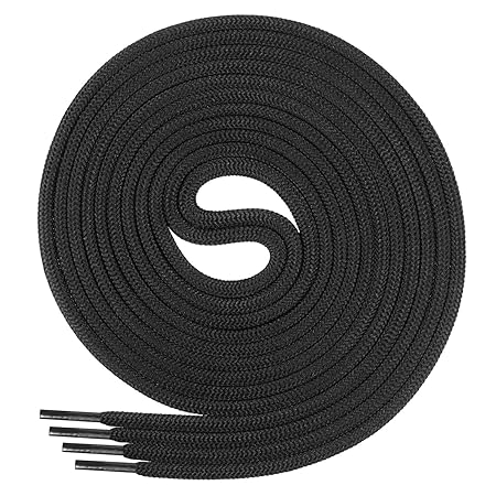 Di Ficchiano Schnürsenkel, Rundsenkel für Business- und Lederschuhe, reißfester Allroundsenkel, ø 3mm, Länge 60-130 cm, 25 Fa