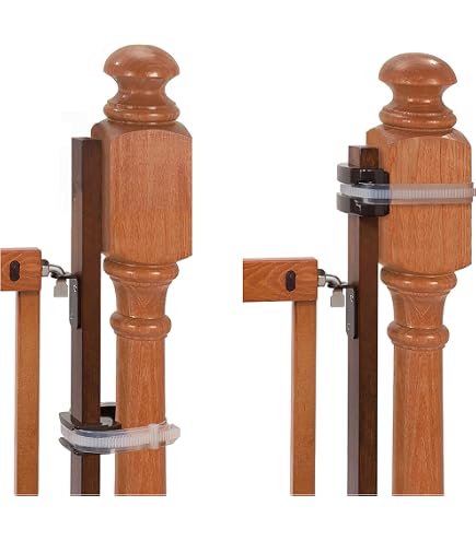 Summer Infant Deluxe Stairway Simple to Secure Safety Pet and Baby Gate & Banister to Banister Gate Mounting Kit