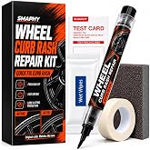 SMAPHY Wheel Scratch Repair Kit, High Gloss Black Rim Paint Pen-Curb Rash | DIY Rim Repair Kit for Car Alloy Wheel, Touch Up Wheel Scratches, Chips, Scuffs, Road Rash, Universal Color (Gloss Black)