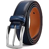 DOOPAI Mens Dress Belt - Genuine Leather Dress Belts For Men,Casual Suit Jeans Belt-Single Prong Buckle black belt