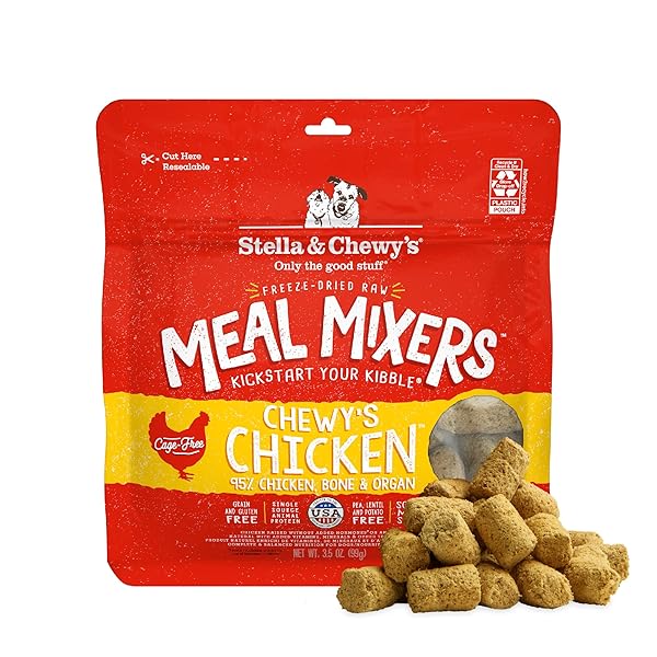 STELLA & CHEWY’S FREEZE-DRIED RAW CHICKEN MEAL MIXERS-...