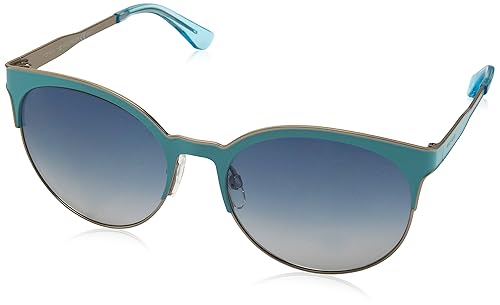 Tommy Hilfiger Für Frau 1358 Palladium / Aqua / Azure, Blue Gradient Mirror Metallgestell Sonnenbrillen
