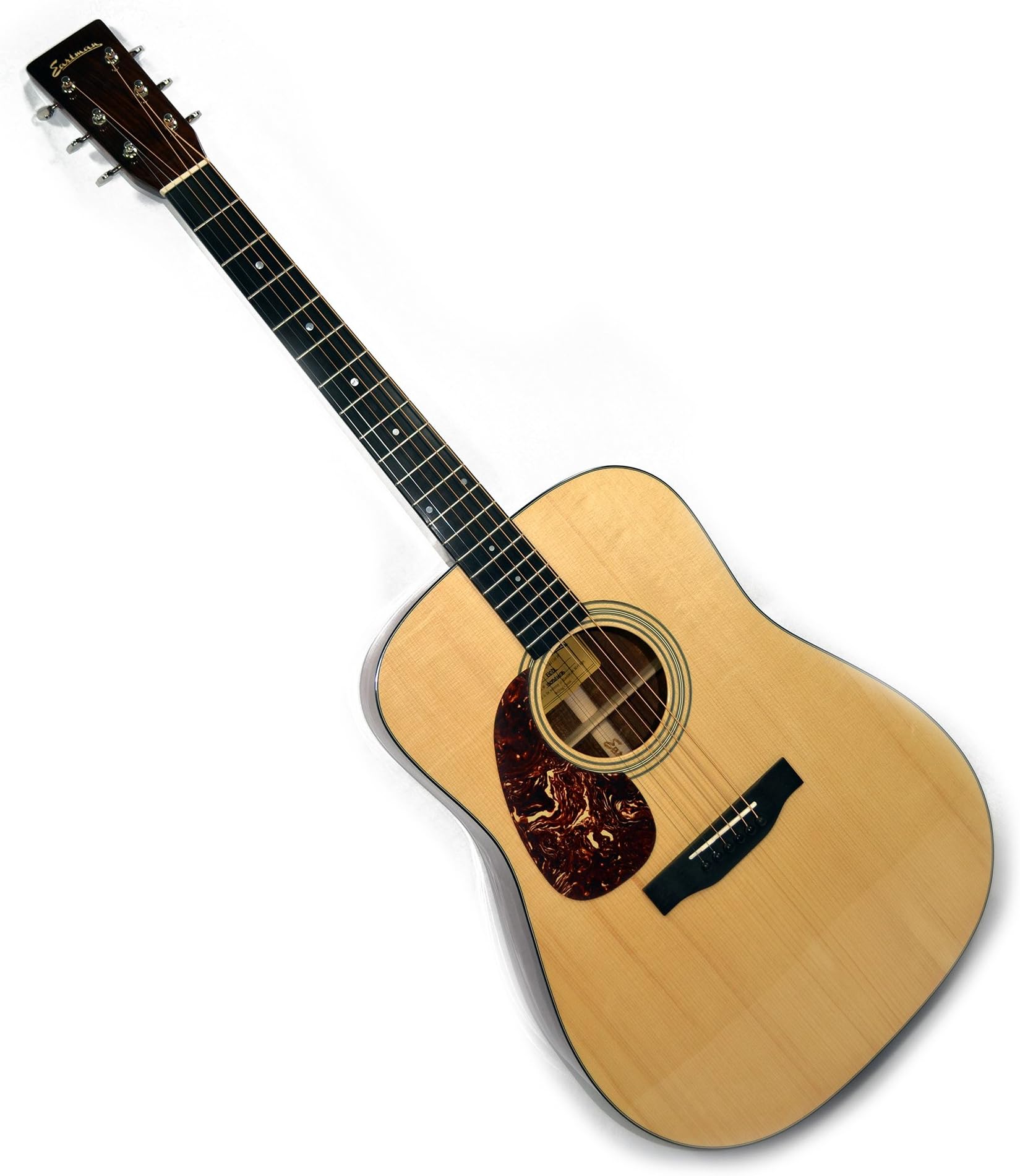 Eastman E10DL Left Handed Lefty Dreadnought 6 String Acoustic Guitar W/Case, Solid Mahogany Back & Sides,Solid Adirondack Spruce Top