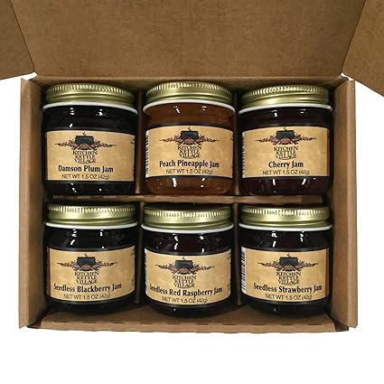 Amazon Com Kitchen Kettle Village Jam Sampler Gift Set Amish