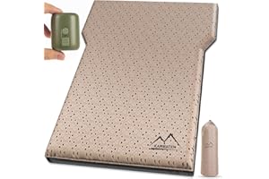 M KARMATER SUV Air Mattress Car Bed, Inflatable Car Camping Pad with Air Pump, Ultrathick Memory Foam Camping Mattress, 9.0 R-Value Insulated Sleeping Pad 2 Person, Camping Mat for Hiking and Backpacking