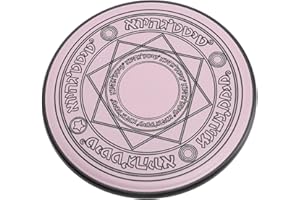 Depisuta 20W Fast Wireless Charging Pad with Breathing Light Effect Modern Design for Phones Tablets Headphones Pink Desktop 