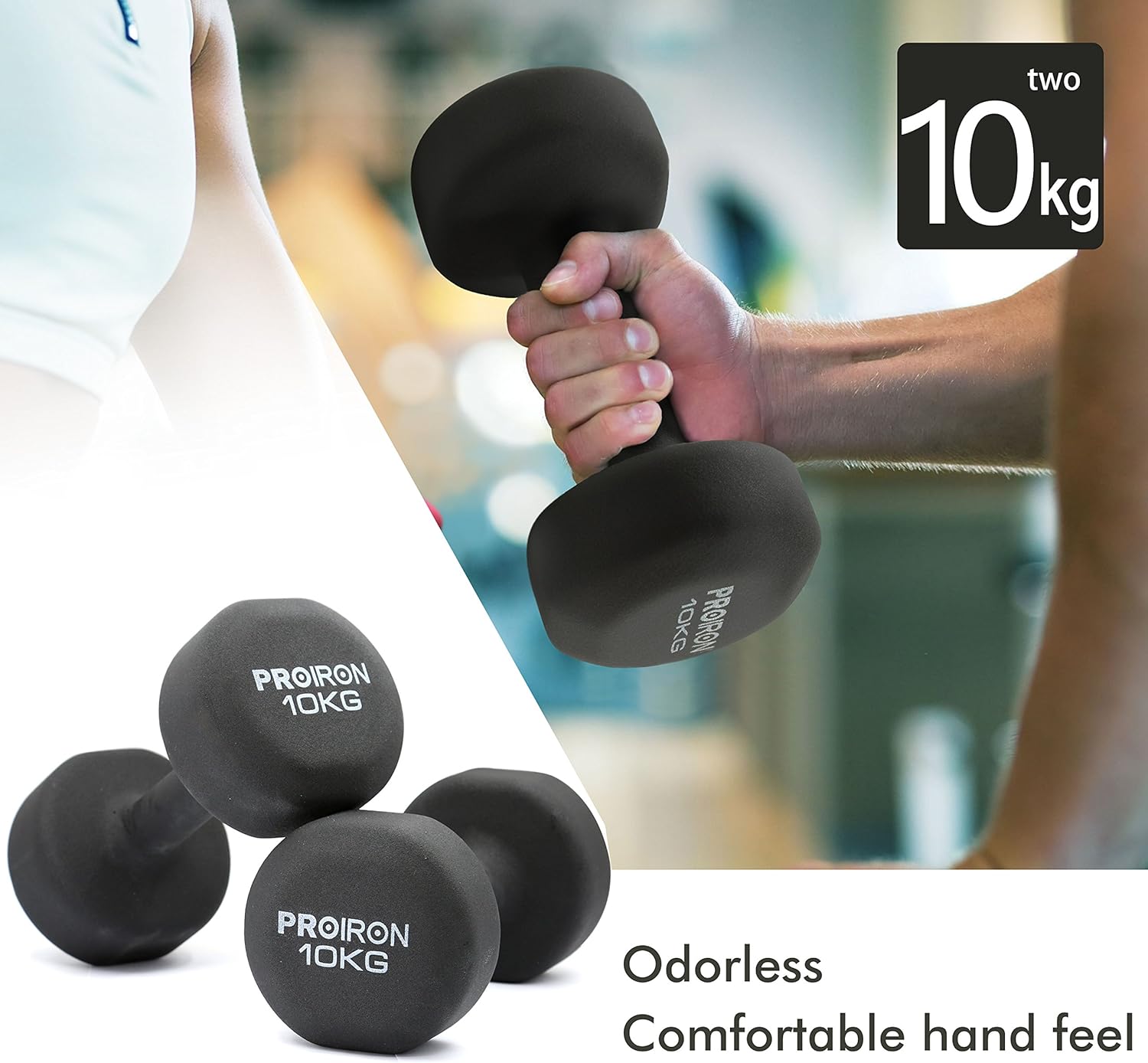 PROIRON Neoprene Dumbbell Home Exercise for Ladies Kids Arm Hand