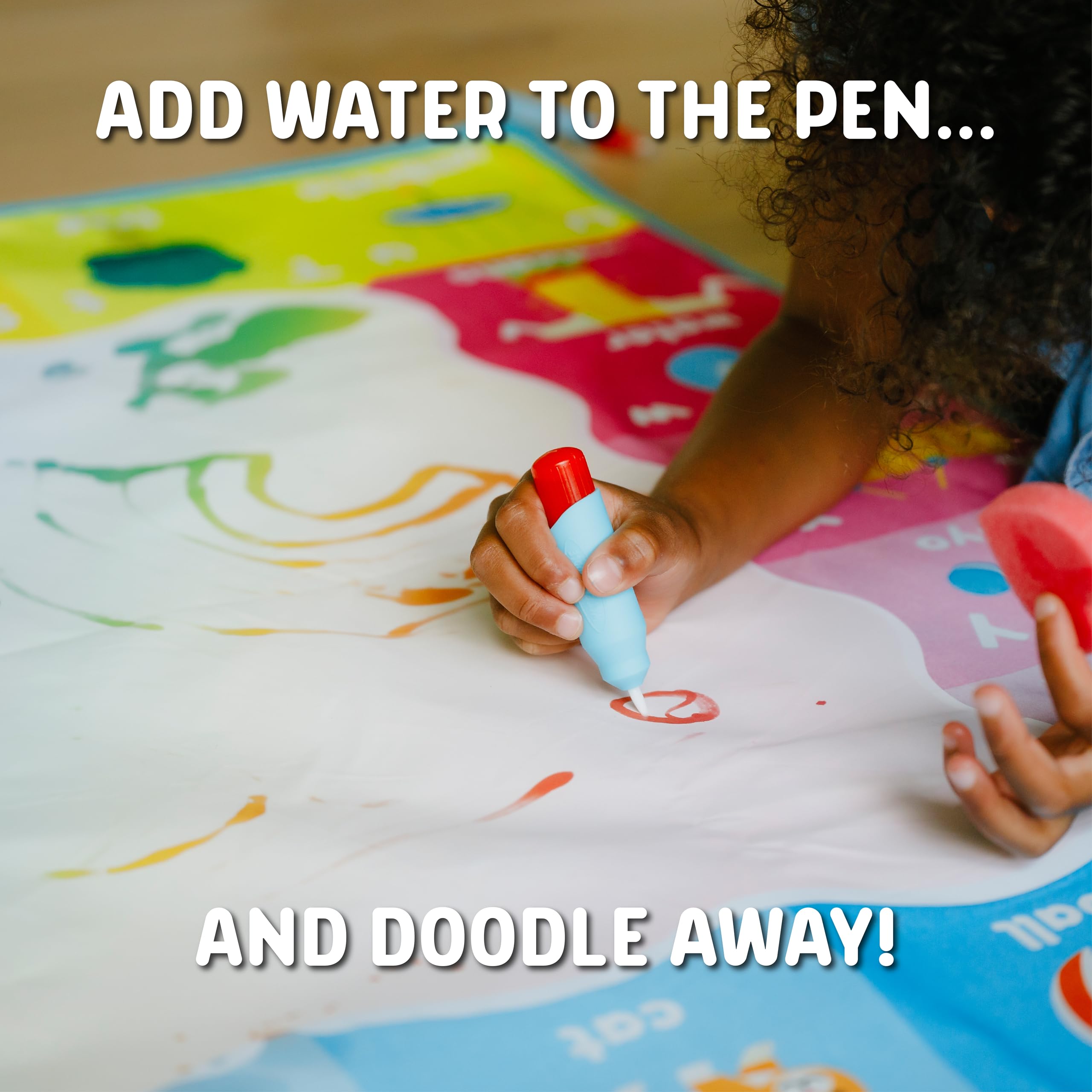 Chuckle & Roar - Doodle Mat - Water Color Fun - Mess Free Arts and Crafts - Great for Toddlers
