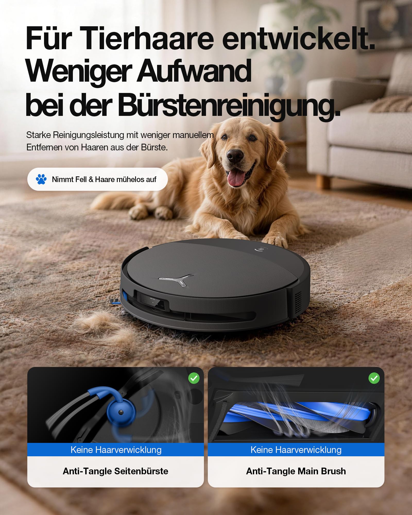 ECOVACS T90 PRO Omni Saugroboter mit Wischfunktion 30.000 Pa, PowerBoost 3