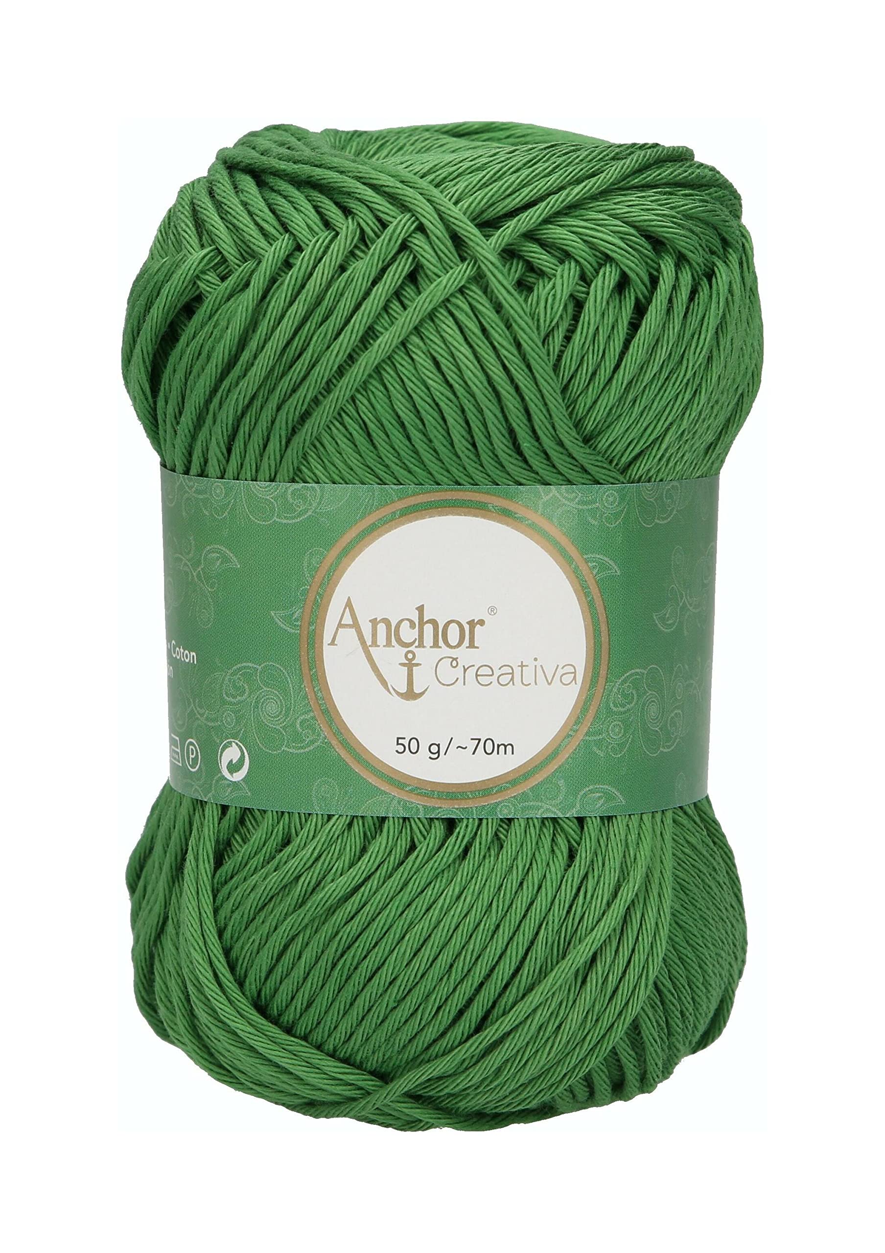 Anchor Crochet Yarn, 100% Cotton, 412, Stärke 8, 70m