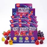 Amos Fruit Snacks Gummy Candy, Astronaut Space Gummies, Made with Fruit Puree, Mixed Berry Flavor Fortified with Vitamin C, Soft Chewy On The Go Lunchbox Snacks, 8.47 oz (240g)