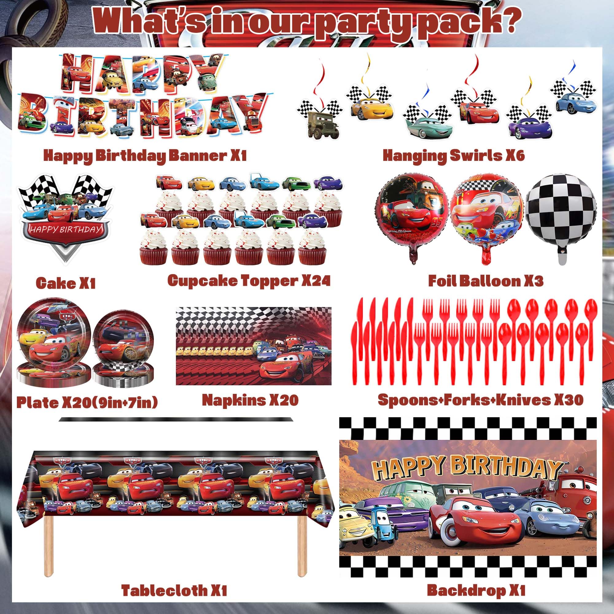 Condition photo showing New/Like New for cartoon birthday decorations, cartoon party decorations set with 90 pcs balloon garland, backdrop, p