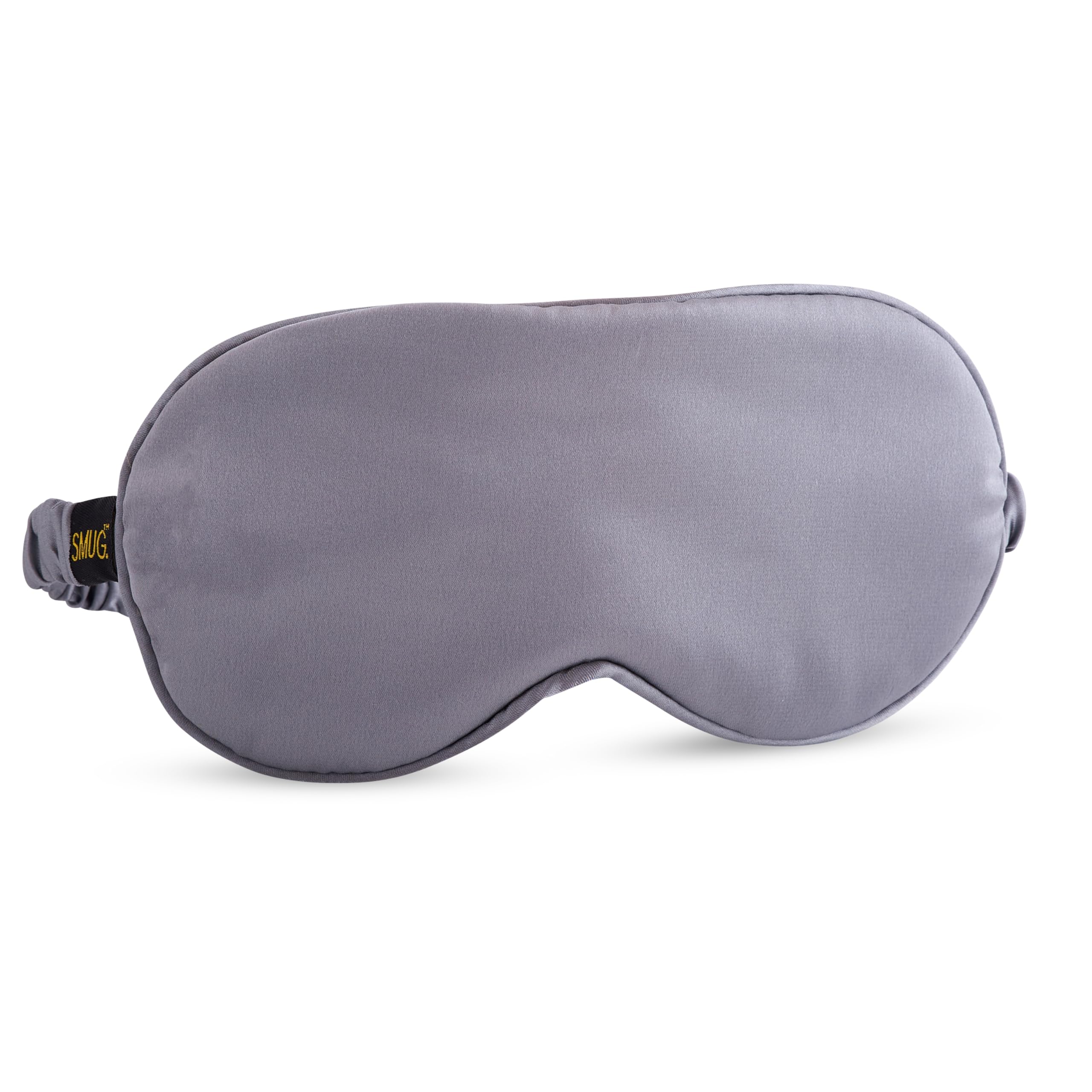 SMUG Satin Sleep Mask - Sleep Aid for Women & Men for Sleeping & Travel - Silky Soft to Nourish Skin & Reduce Dark Circles - Eye Cover to Block Out Light - Grey โ image 1