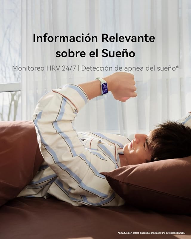 Relógio inteligente Band 11, 1,62" AMOLED 1500 Nits, Android e iOS, branco