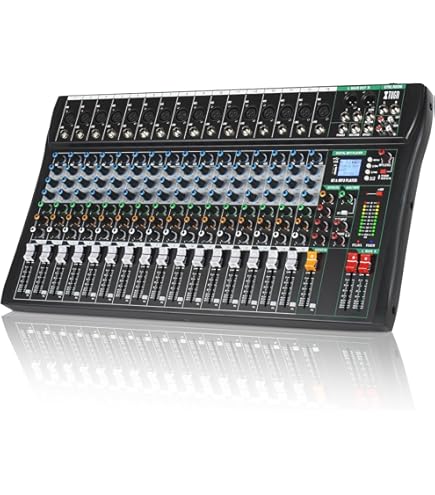 Amazon.com: Yamnweo XF16 Professional DJ Audio Mixer, 16 Channel