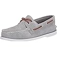 Sperry Men's Authentic Original 2-Eye Boat Shoe, Grey Suede, 9