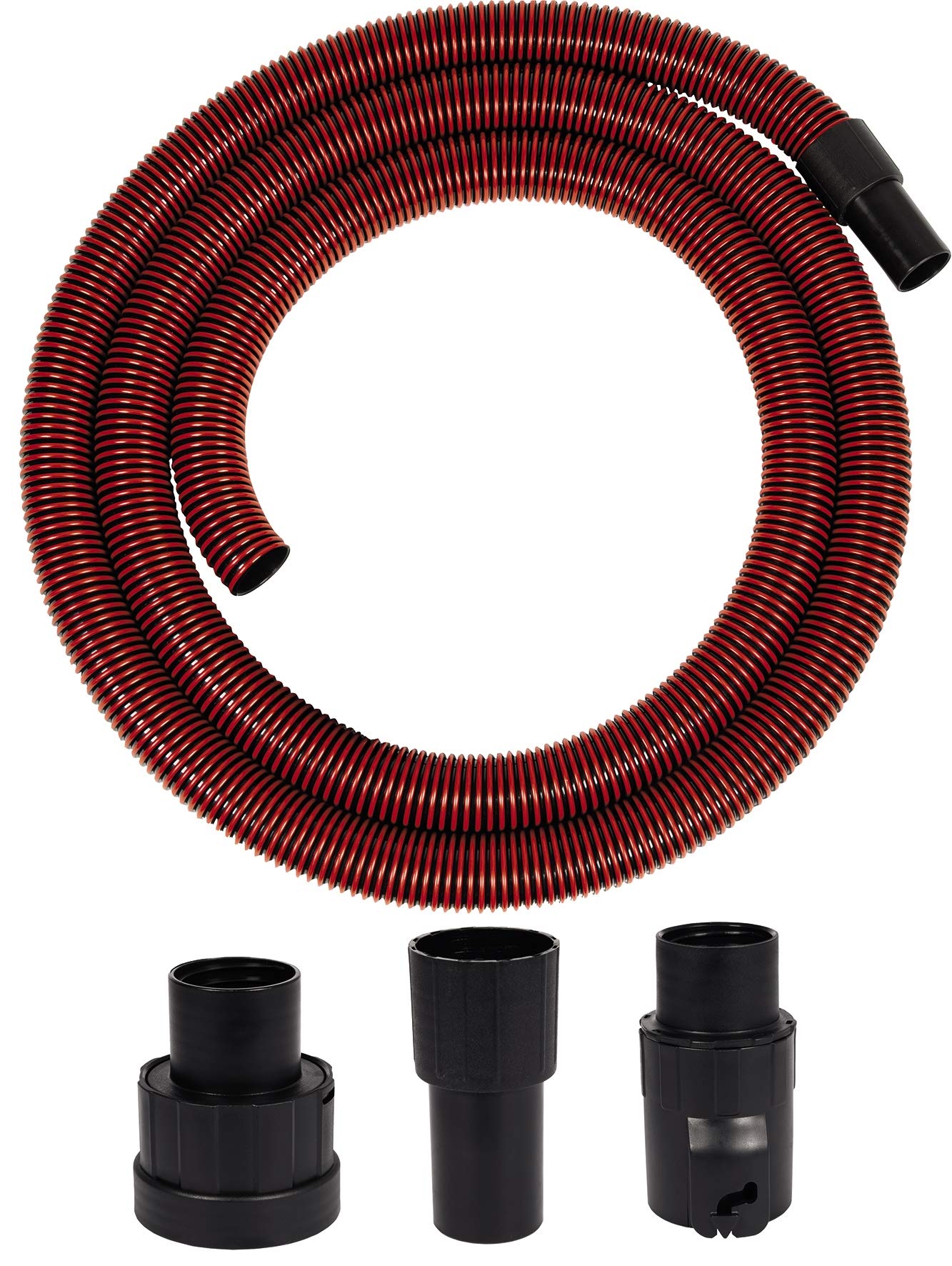 Original Einhell Premium Suction Hose for Wet/Dry Vacuum Cleaners (3 m Length, Heavy Duty, Non-Slip, Includes Connection Adapter for All Einhell Wet/Dry Vacuum Cleaners)