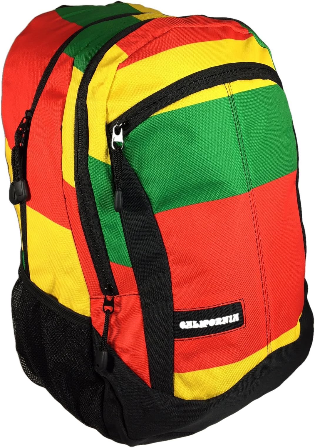 California Rasta Backpack with Padded Straps