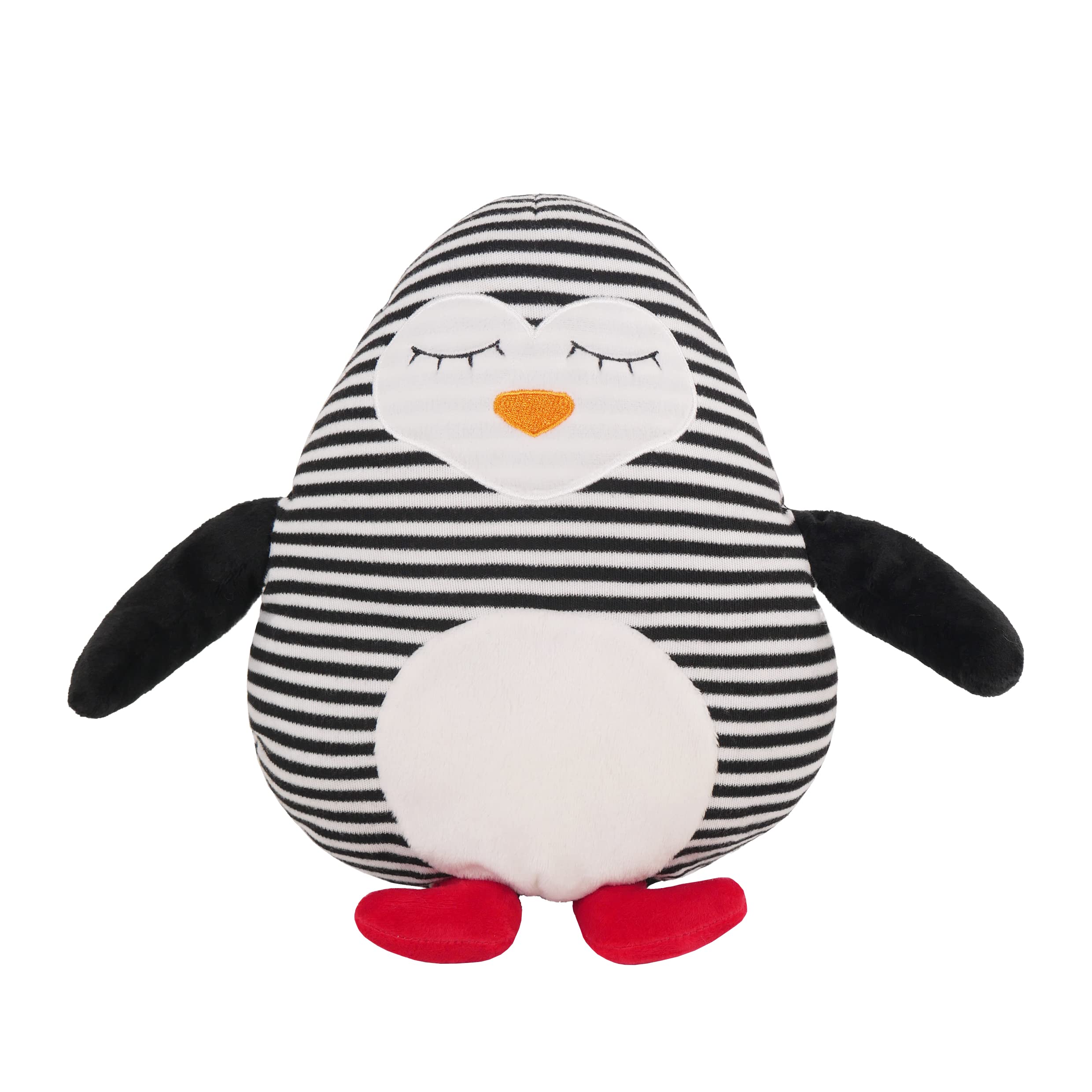 Rosewood Cupid and Comet Stripey Crinkle Penguin, Christmas Dog Toy, Crinkle and Squeak Toy, 35cm x 33cm