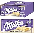 Milka White Chocolate Bar, 3.5 Ounce (Pack of 22)