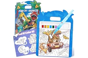 JoyCat Find & Color Paint with Water Coloring Books for Toddlers, Educational Seek and Find, No Mess Art & Craft Toy, Fun Lea