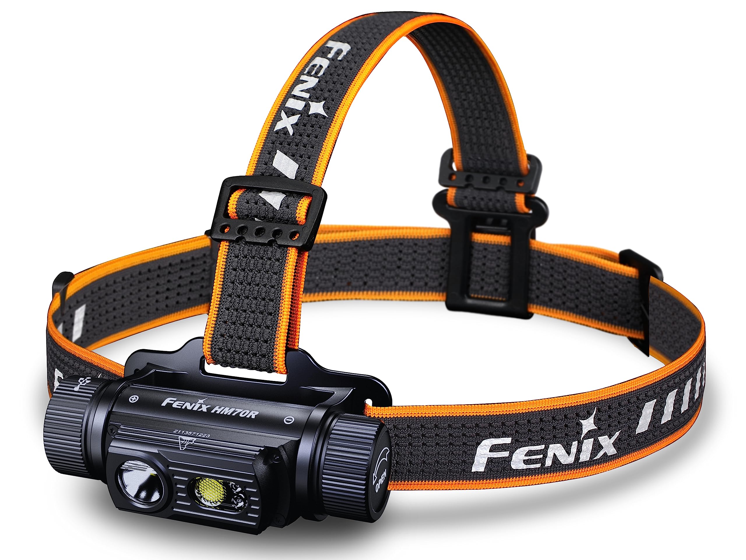 fenix Unisex's HM70R Rechargeable 21700 Powered Headlamp, Neutral White and Red LEDs
