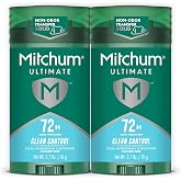 Mitchum 72H Odor Protection Antiperspirant Deodorant, Clean Control, 2 pack | Antiperspirant deodorant for men with up to 72hr odor protection. Invisible solid. Clean control scent.