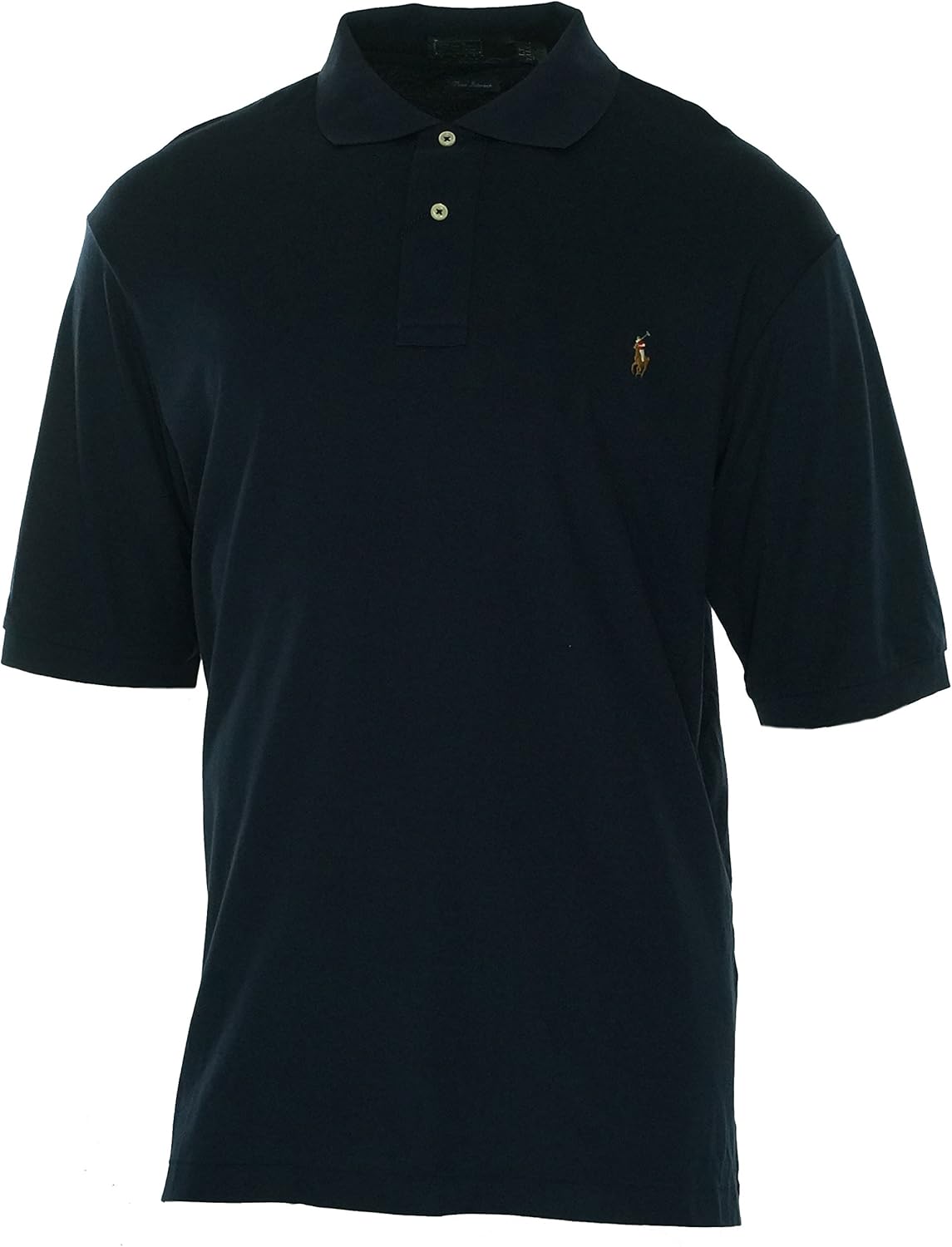 Amazon.com: Polo Ralph Lauren Big and Tall Pima Soft Touch Interlock Shirt French Navy LT: Clothing
