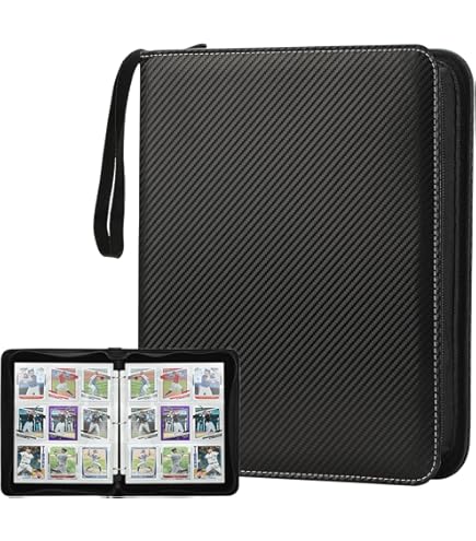 Amazon.com: Trading Card Binder, Premium 9 Pocket 720 Double Sided
