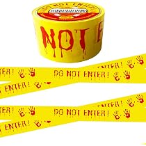HKZ Halloween Decorations Outdoor Caution Tape - Do Not Enter ...