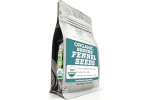 Spice Profile USDA Organic Ground Fennel Seeds, Lab Tested, Resealable 4 oz Pouch, Saunf Powder, Hinojo Molido