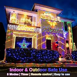 CAMANTU Clear Christmas Lights, LED Christmas