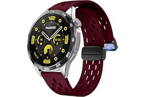 LYSMVIVI Sport Watch Band 18mm 19mm 20mm 22mm Quick Release Silicone Magnetic Sweatproof Breathable Watch Band for Men Women, Soft Silicone Sport Watch Strap