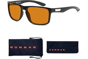 GUNNAR - Premium Premium Gaming and Computer Glasses - Blocks 65% - 98% Blue Light - Intercept