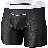 ZAIGGUT Mens Bulge Enhancing Pouch Underwear Horizontal Fly Tagless Seamless Boxer Briefs Athletic Underwear for Men