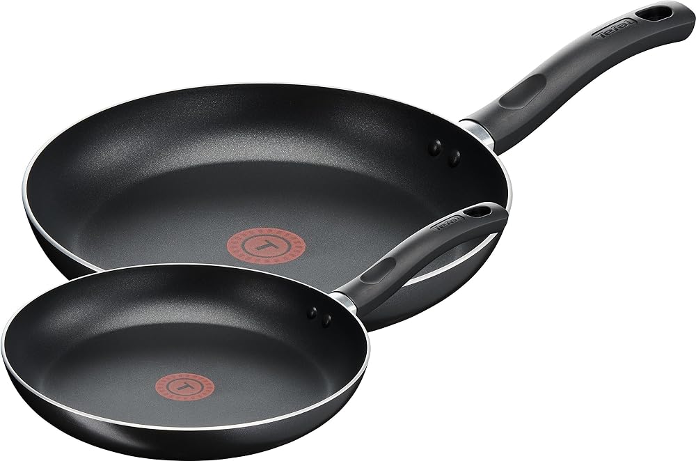 Tefal Taste Twin Frying Pan Set 20cm 28cm Non-Stick Aluminium