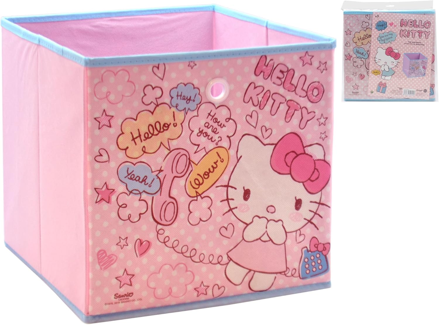 CAJA ALMACENAJE 31X31X31 REMATE HELLO KITTY: Amazon.es: Bebé