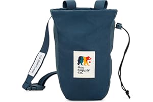 Oso Supply Co - Del Cerro - Chalk Bag for Rock Climbing, U-Shaped Chalk Bucket with Zippered Pocket, Drawstring, Abrasion-Resistant Fabric, Perfect Gear for Indoor/Outdoor Climbing Bouldering